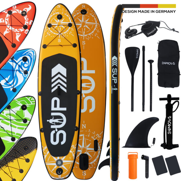 24MOVE® Standup Paddle SUP Board Set ORANGE 305