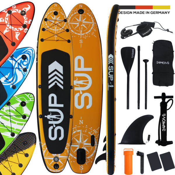 24MOVE® Standup Paddle SUP Board Set ORANGE 366