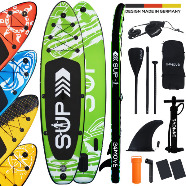 24MOVE® Standup Paddle SUP Board Set GRÜN 320