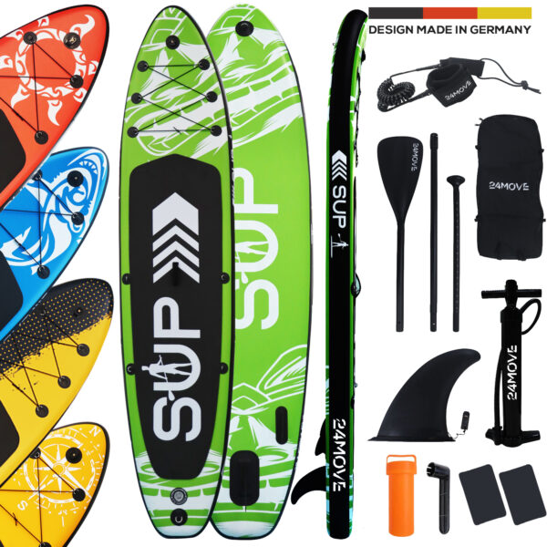 24MOVE® Standup Paddle SUP Board Set GRÜN 366