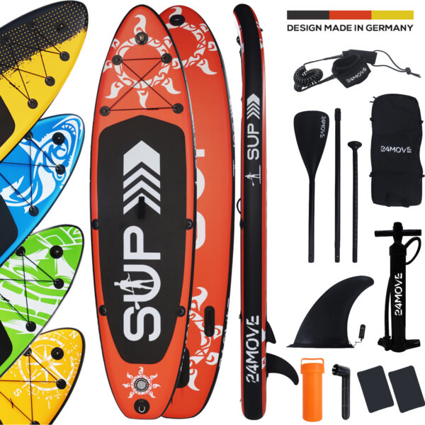 24MOVE® Standup Paddle SUP Board Set ROT 305