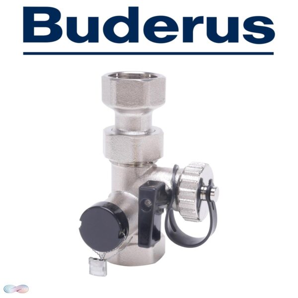 Buderus Logafix V2 Kappenventil MS 3/4"""" x 3/4"""" PN 10 vernickelt""