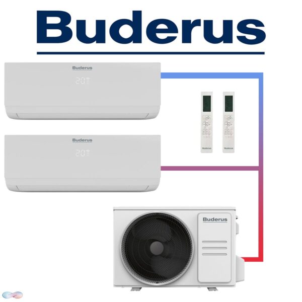 Buderus Logacool Set 5,3 kW & 7,0 kW Wandgeräte + 12,3 kW Außengerät""