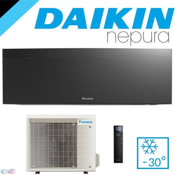 Daikin Klimaanlage Nepura Emura 3 SET 3,0 kW | Mattschwarz | FTXTJ...