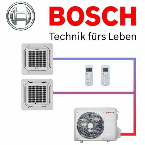 BOSCH Set Climate 5000 7,9 kW mit 2 Deckenkassetten 3,5 kW für 1-2...