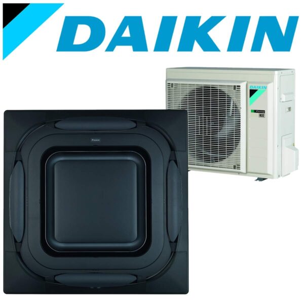 SET DAIKIN Roundflow FCAG 3,5 kW Deckenkassette + Design-Blende...