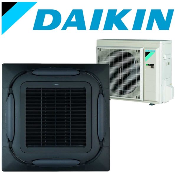 SET DAIKIN Roundflow FCAG 5 kW Deckenkassette schwarz inkl....