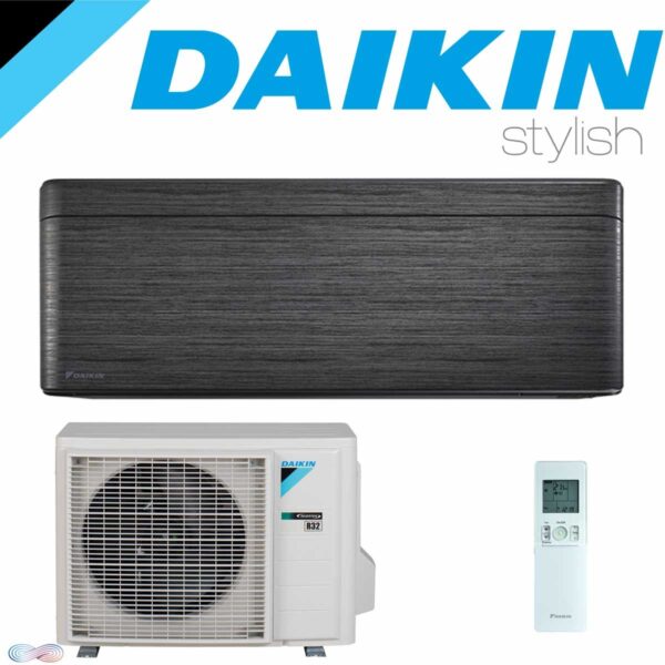 SET DAIKIN STYLISH Wandgerät Blackwood 2,5 kW""