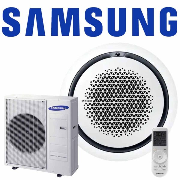 Samsung Singlesplit Set AC 071 WindFree 360° rund Kassette in weiß...