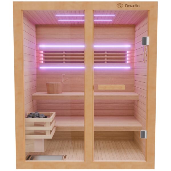 Dewello Finnische Sauna TOFINO 160cm x 150cm