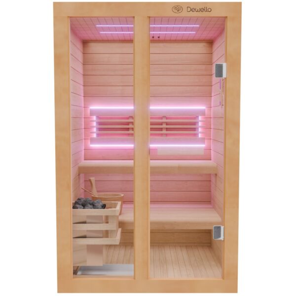 Dewello Finnische Sauna TOFINO 120cm x 140cm