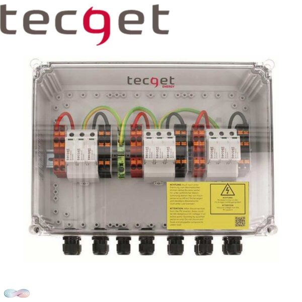 TECGET 1100V DC-Überspannungsschutz Typ 2 für 6 String mit 3 MPP""